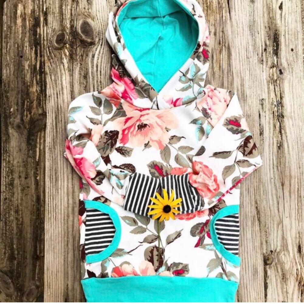 Girls hoodie hooded sweatshirt 3T - 6